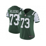 Women's Nike New York Jets #73 Joe Klecko Vapor Untouchable Limited Green Team Color NFL Jersey