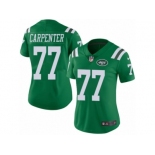 Women's Nike New York Jets #77 James Carpenter Limited Green Rush NFL Jersey