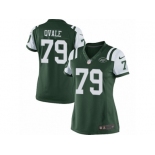 Women's Nike New York Jets #79 Brent Qvale Limited Green Team Color NFL Jersey