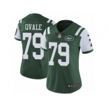 Women's Nike New York Jets #79 Brent Qvale Vapor Untouchable Limited Green Team Color NFL Jersey