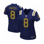 Women's Nike New York Jets #8 Cairo Santos Elite Navy Blue Alternate NFL Jersey