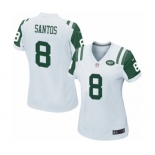 Women's Nike New York Jets #8 Cairo Santos Game White NFL Jersey