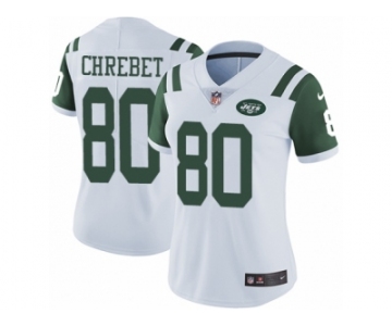 Women's Nike New York Jets #80 Wayne Chrebet Vapor Untouchable Limited White NFL Jersey