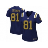 Women's Nike New York Jets #81 Quincy Enunwa Limited Navy Blue Alternate NFL Jersey