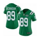 Women's Nike New York Jets #89 Chris Herndon Limited Green Rush Vapor Untouchable NFL Jersey