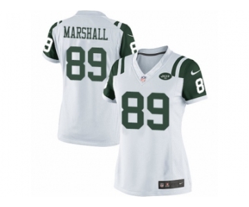 Women's Nike New York Jets #89 Jalin Marshall Limited White NFL Jersey