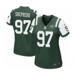 Women's Nike New York Jets #97 Nathan Shepherd Game Green Team Color NFL Jersey