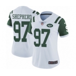 Women's Nike New York Jets #97 Nathan Shepherd White Vapor Untouchable Elite Player NFL Jersey