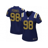 Women's Nike New York Jets #98 Mike Pennel Limited Navy Blue Alternate NFL Jersey