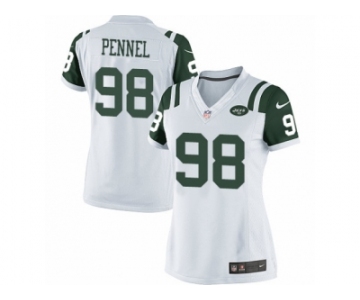 Women's Nike New York Jets #98 Mike Pennel Limited White NFL Jersey