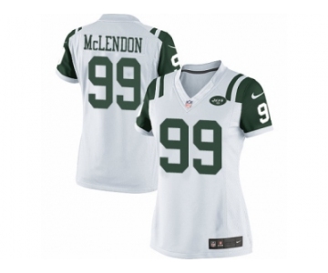 Women's Nike New York Jets #99 Steve McLendon Limited White NFL Jersey