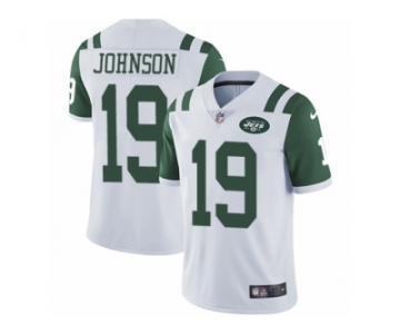 Youth Nike New York Jets #19 Keyshawn Johnson Vapor Untouchable Limited White NFL Jersey