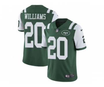 Youth Nike New York Jets #20 Marcus Williams Vapor Untouchable Limited Green Team Color NFL Jersey