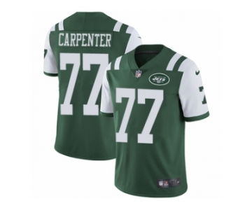 Youth Nike New York Jets #77 James Carpenter Vapor Untouchable Limited Green Team Color NFL Jersey