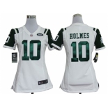 nike women nfl jerseys New York Jets #10 Santonio Holmes White[nike]