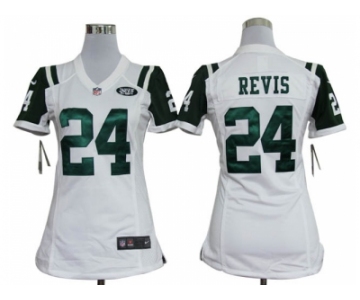 nike women nfl jerseys New York Jets #24 Darrelle Revis White[nike]