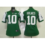 nike women nfl jerseys new york jets #10 holmes green[nike]