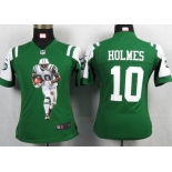 nike women nfl jerseys new york jets #10 holmes green[portrait fashion]