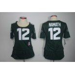 nike women nfl jerseys new york jets #12 namath green[breast cancer awareness]