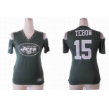 nike women nfl jerseys new york jets #15 tebow field flirt fashion green[nike 2012]