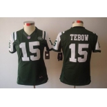 nike women nfl jerseys new york jets #15 tebow green[nike limited]