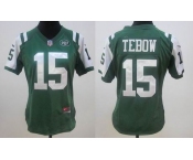 nike women nfl jerseys new york jets #15 tebow green[nike]