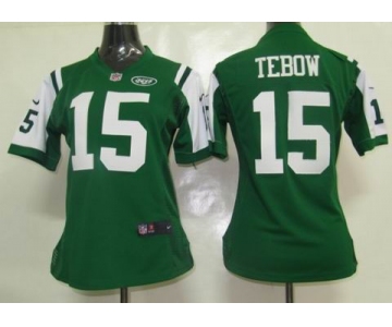 nike women nfl jerseys new york jets #15 tebow green[nike]