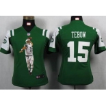 nike women nfl jerseys new york jets #15 tebow green[portrait fashion]