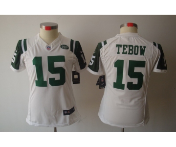 nike women nfl jerseys new york jets #15 tebow white[helmet tri-blend limited]