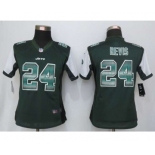 nike women nfl jerseys new york jets #24 revis green[Strobe Limited]