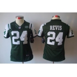 nike women nfl jerseys new york jets #24 revis green[nike limited]