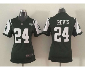 nike women nfl jerseys new york jets #24 revis green[nike]