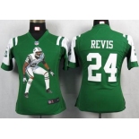 nike women nfl jerseys new york jets #24 revis green[portrait fashion]