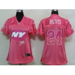 nike women nfl jerseys new york jets #24 revis pink[2012 fem fan]