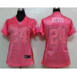 nike women nfl jerseys new york jets #24 revis pink[2012 new]