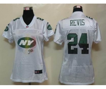 nike women nfl jerseys new york jets #24 revis white[2012 fem fan]