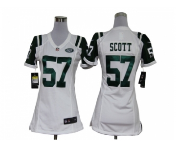 nike women nfl jerseys new york jets #57 scott white[nike]