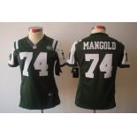 nike women nfl jerseys new york jets #74 nick mangold green[nike limited]