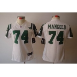 nike women nfl jerseys new york jets #74 nick mangold white[nike limited]