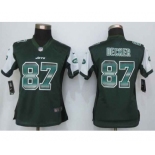 nike women nfl jerseys new york jets #87 decker green[Strobe Limited][decker]