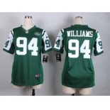 nike women nfl jerseys new york jets #94 williams green[nike]