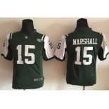 Nike Youth New York Jets #15 Brandon Marshall Green Team Color Stitched Jerseys