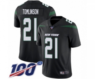 Youth New York Jets #21 LaDainian Tomlinson Black Alternate Vapor Untouchable Limited Player 100th Season Football Jersey