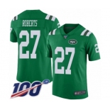 Youth New York Jets #27 Darryl Roberts Limited Green Rush Vapor Untouchable 100th Season Football Jersey