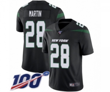 Youth New York Jets #28 Curtis Martin Black Alternate Vapor Untouchable Limited Player 100th Season Football Jersey