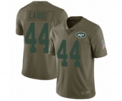 Youth New York Jets #44 Harvey Langi Limited Olive 2017 Salute to Service Football Jersey