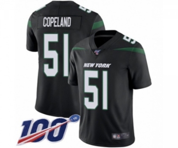 Youth New York Jets #51 Brandon Copeland Black Alternate Vapor Untouchable Limited Player 100th Season Football Jersey