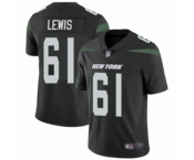 Youth New York Jets #61 Alex Lewis Black Alternate Vapor Untouchable Limited Player Football Jersey