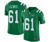 Youth New York Jets #61 Alex Lewis Limited Green Rush Vapor Untouchable Football Jersey