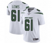 Youth New York Jets #61 Alex Lewis White Vapor Untouchable Limited Player Football Jersey